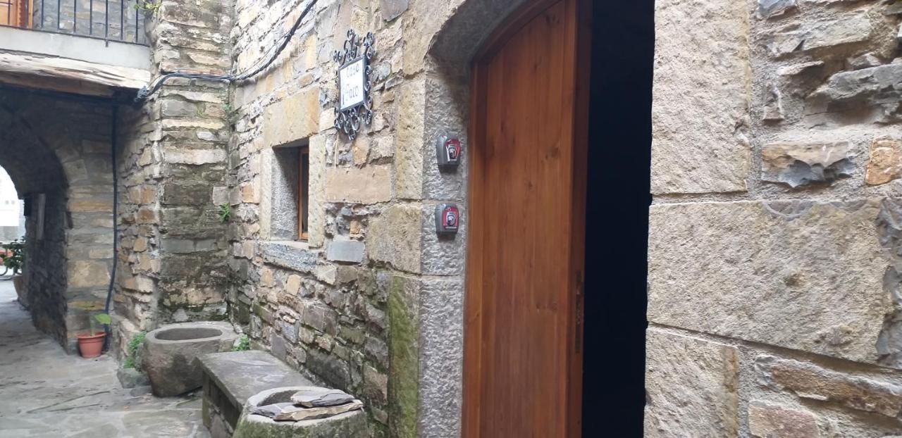 Vistas A La Montana En Un Pueblo Con Encanto. El Pueyo de Araguas Bagian luar foto